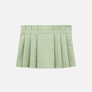 WE-AR4 The 98 Mini Pleated Skirt Mint Green NWT Size M Made in Italy